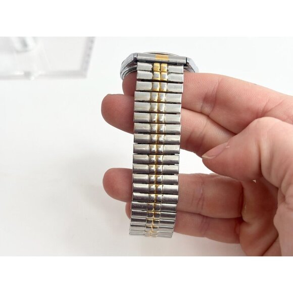 Pulsar Dual T Flexible Men's Day/Date Silver T Vintage Wristwatch - 30mm WORKS! - Picture 5 of 10